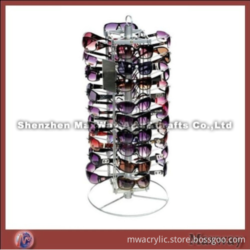 High Grade Acrylic Sunglasses Display with Aluminous Frame